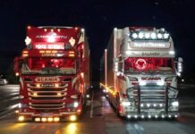 ¿Que representa a la identidad personal un camión decorado con arte y distintivas luces?